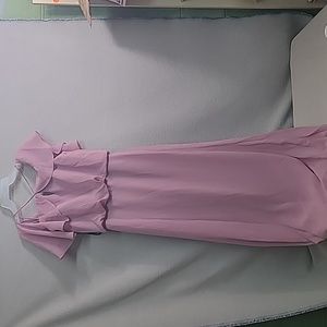 Sorella vita chiffon gown dusty rose dress